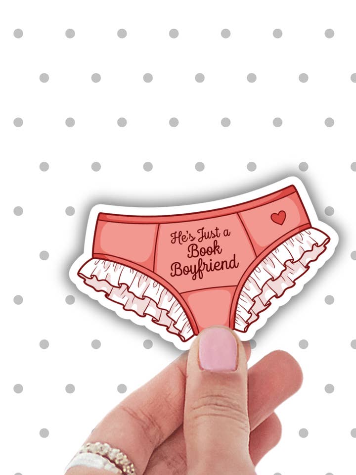 boekachtige sticker, valentijnssticker, schattige smut-laptopstickers voor wholesale door Lalatina Shop