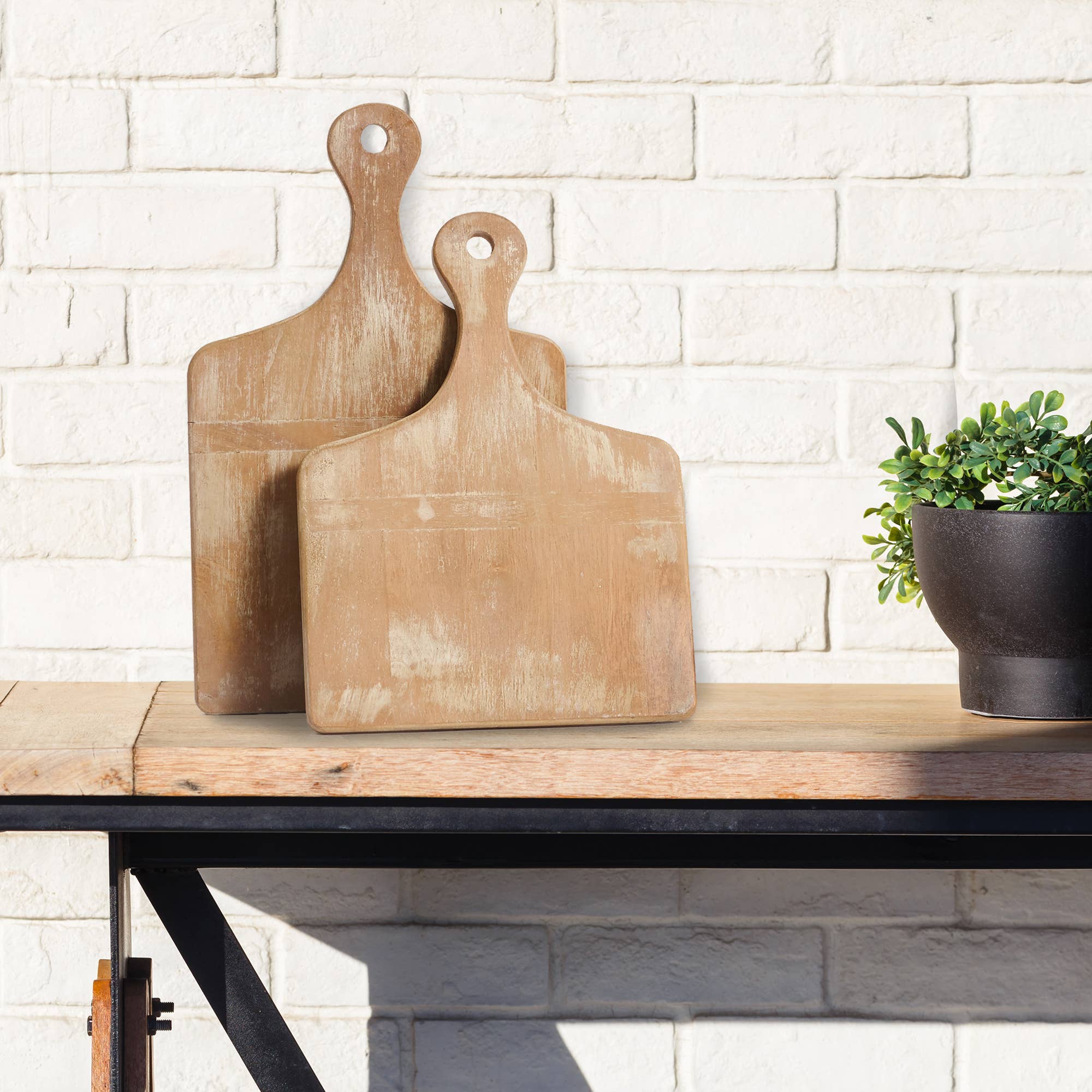 Napa Home & Garden - Vente Plateaux décoratifs - Planches à découper courtes anciennes, lot de 21