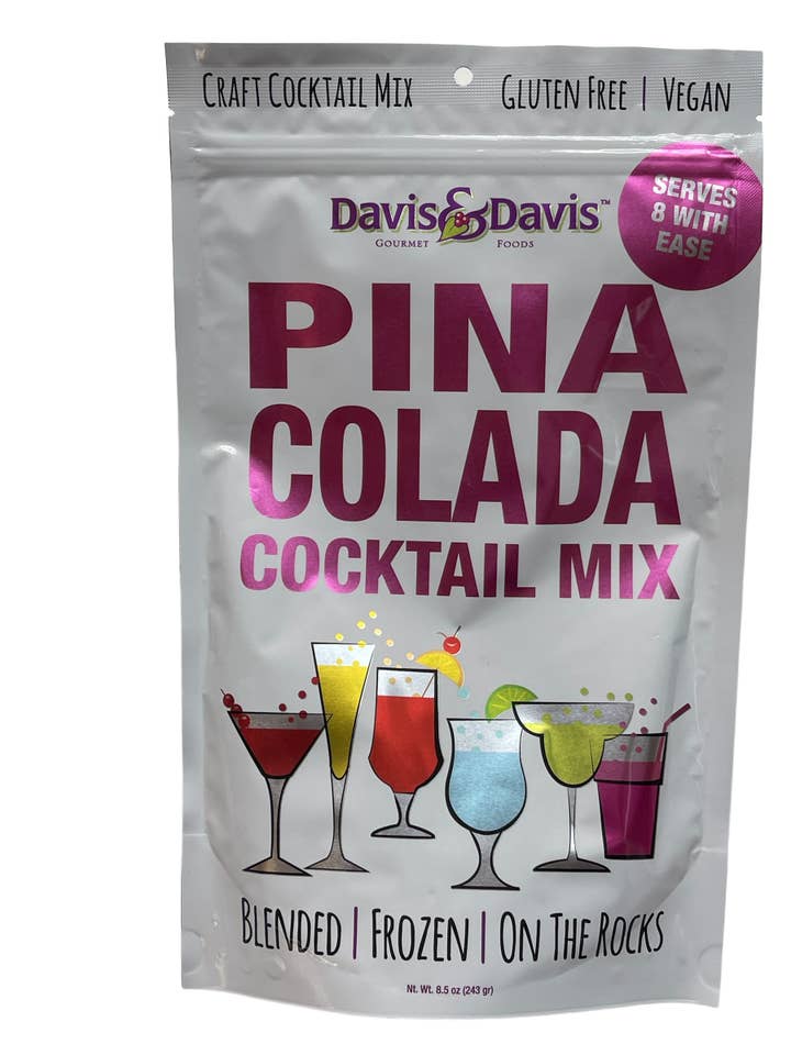 Pina Coloda Cocktail Mix - makes 1/2 Gallon for wholesale by Davis & Davis Gourmet Foods