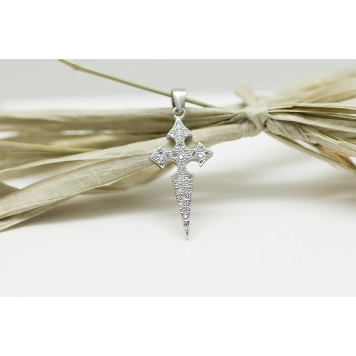 TALISMAN JEWELLERY (D&Fidanverdi, S.L.) – Engroshandel Halskæde med vedhæng – Camino de Santiago Kors Vedhæng i Rhodineret Sølv 925 og Oz3