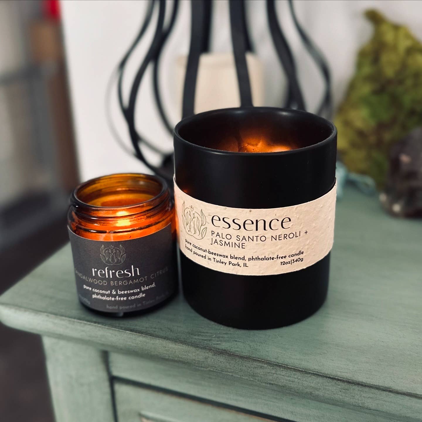 Sprig & Flame - Wholesale Jar/Filled Candle - ESSENCE | Pure Coconut Beeswax Hand-Poured Wood Wick Candle1