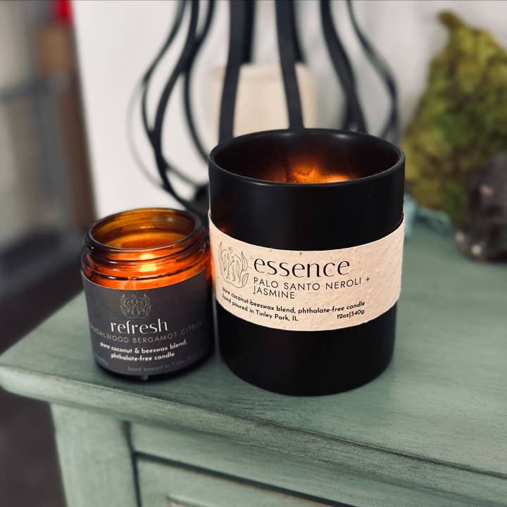 Sprig & Flame - Wholesale Jar/Filled Candle - REFRESH | Pure Coconut Beeswax Hand-Poured Wood Wick Candle7