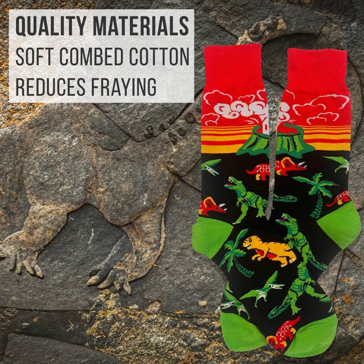 Imagery Socks – wholesale Socks – Men's – Men's Dinosaur Socks1