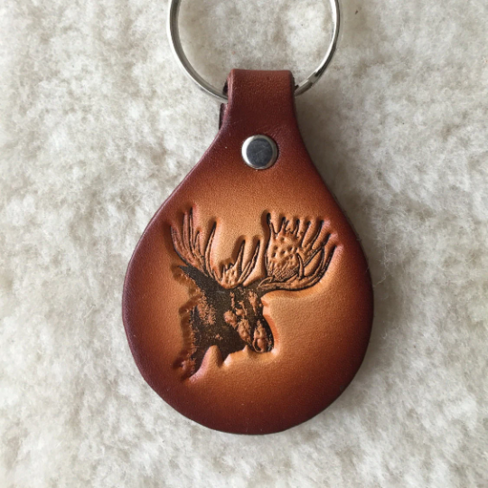 Lindy Leather - Wholesale Keychain - Unisex - Handmade Leather Wildlife Keychain - Hunting Fishing15