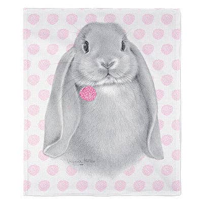 Artopia – wholesale Bedding blanket – Kids & Baby – 50" x 60" Lop Ear Bunny Plush Minky Blanket1