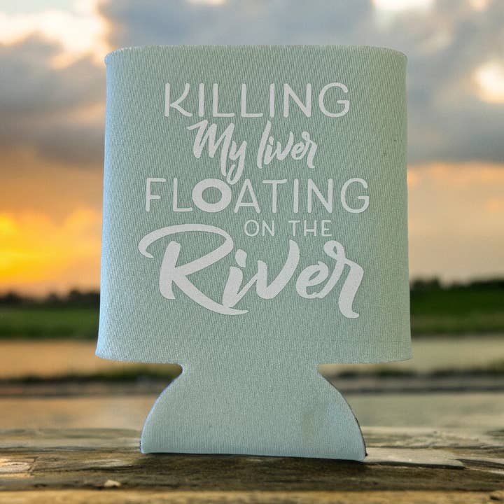 Killing my liver floating on the river Beverage Holder for wholesale by Mistakes on The Lake