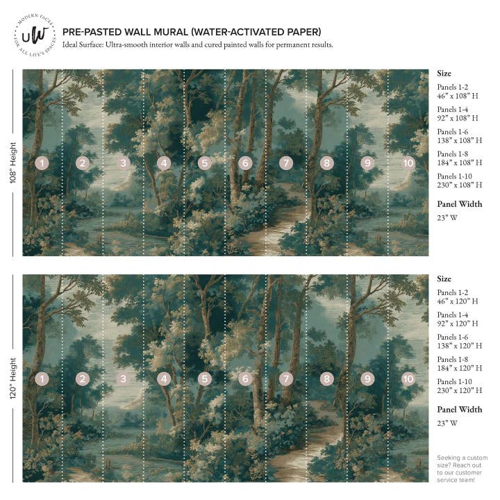 Green Tapestry Wall Mural for wholesale on Faire