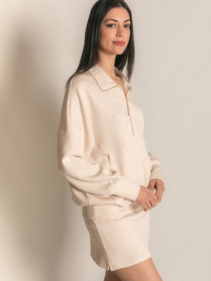 P. CILL – wholesale Sweatshirt - Dam – P. CILL Butter Modal tröja med dragkedja76