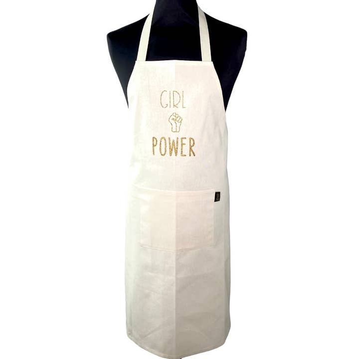 Emmanuel Création – Avental por atacado – Avental, “Girl Power” cru liso