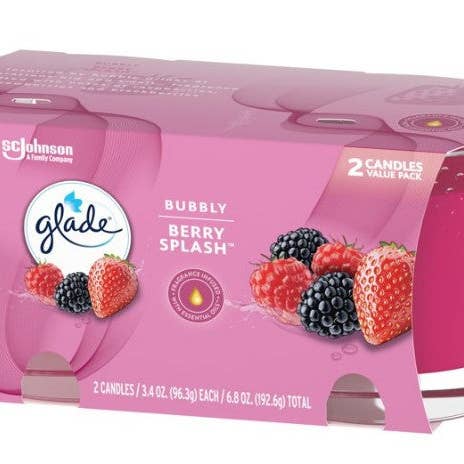 Vela Glade Bubbly Berry Splash, 96 g por atacado de EcoQuality