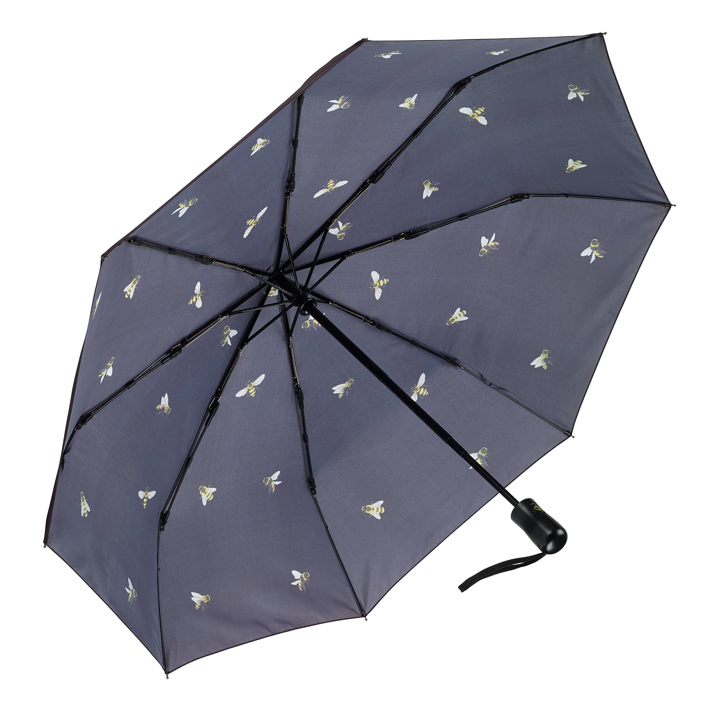 Galleria Enterprises - Wholesale Umbrella - Women's - Bees-Black Folding Umbrella1