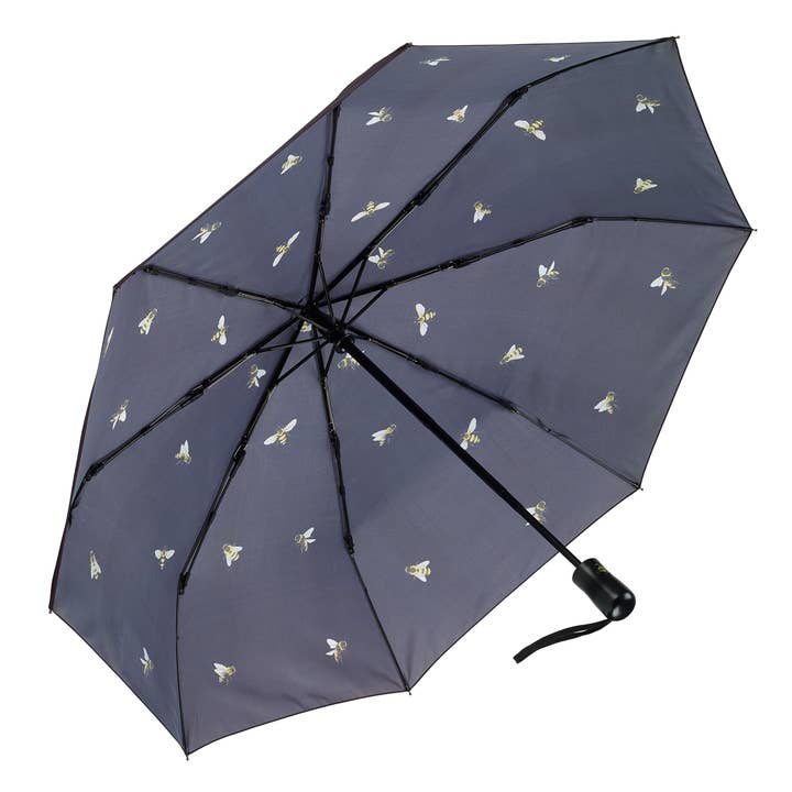 Galleria Enterprises - Wholesale Umbrella - Women's - Bees-Black Folding Umbrella1