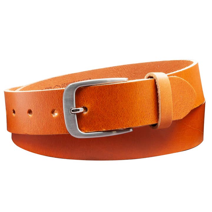 Cinto 35 mm de couro legítimo feito na Alemanha EH428-VL-cognac por atacado de A-Venten GmbH