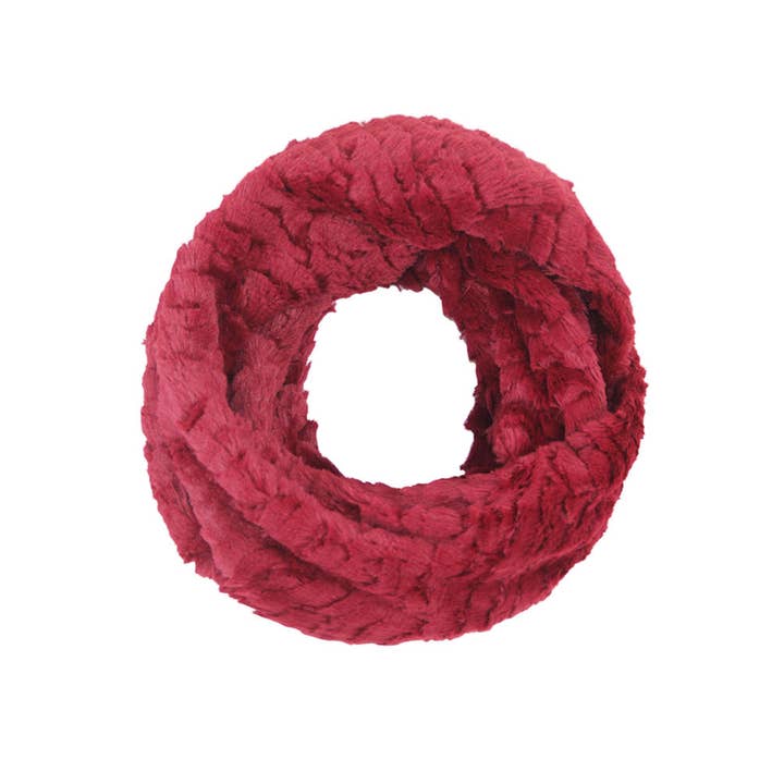 Hana - Wholesale Scarf - Women's - Solid Faux Fur Infinity Scarf10