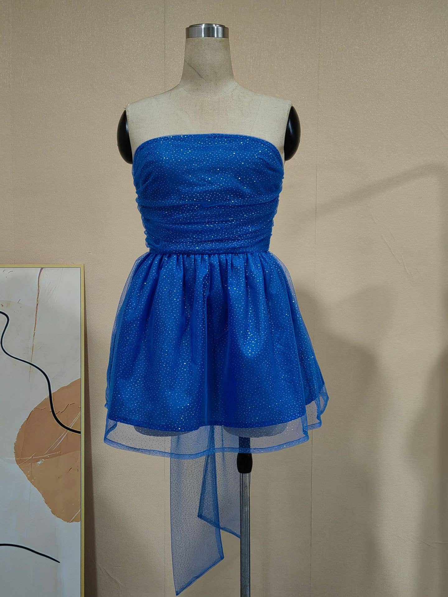 Sanyao Fashion – wholesale Dress – Women's – SF11 Elegant One-Shoulder Tube Top Tutu Skirt Backless Dress13