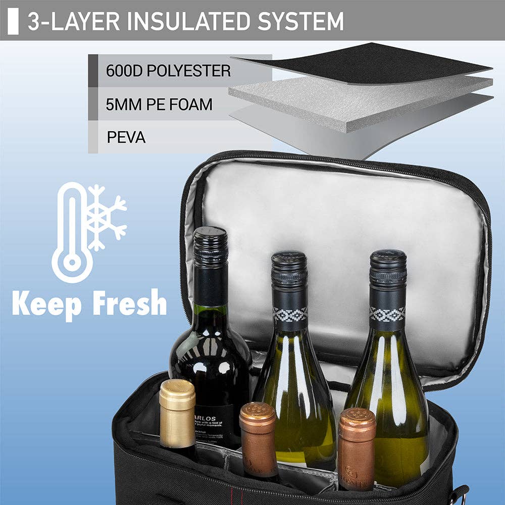OPUX - Wholesale Wine Tote - 6 Bottle Wine Carrier Bag46