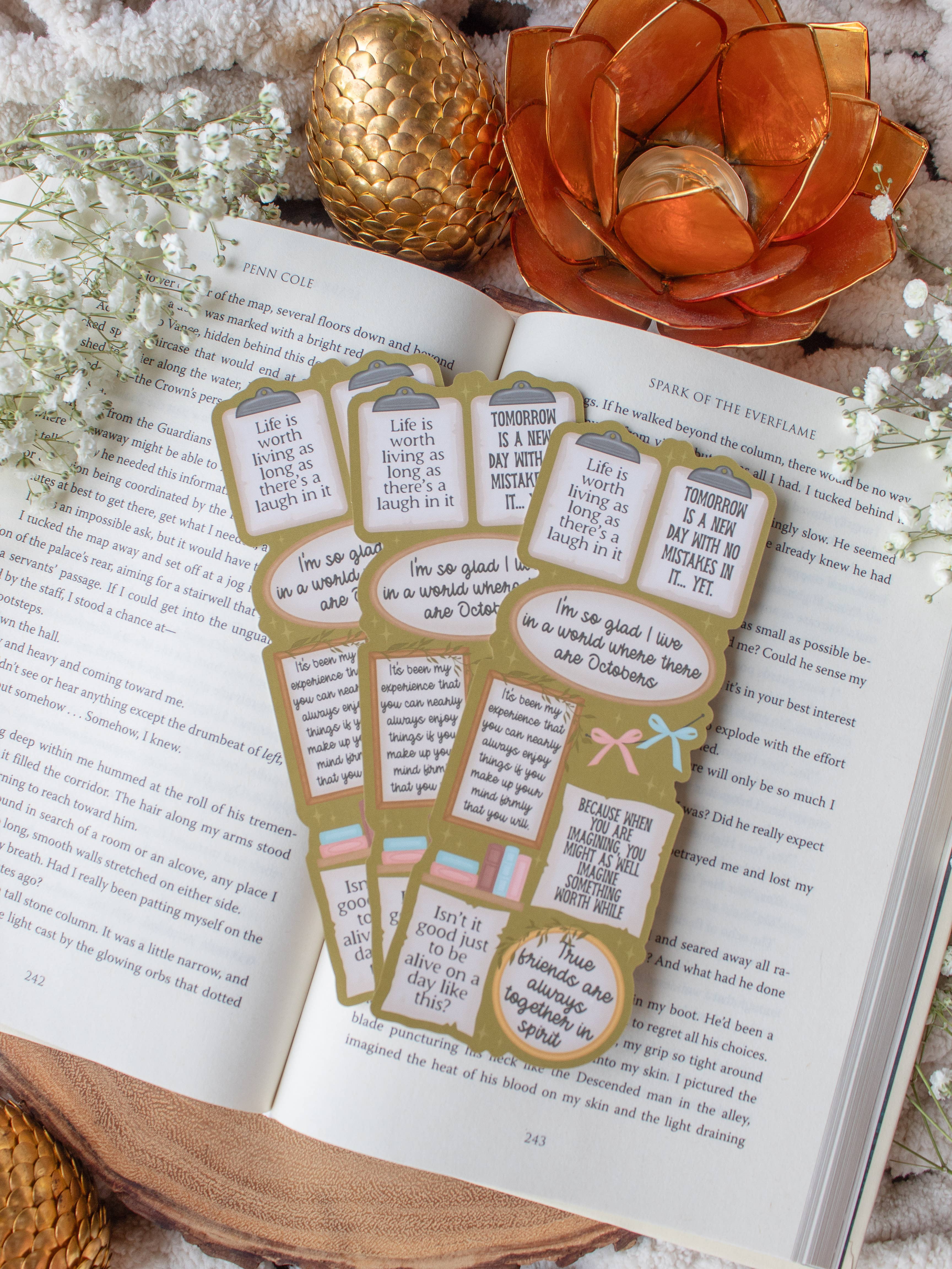 Meaggie Moos - Wholesale Bookmark - Anne of Green Gables Quote Wall Die-Cut Bookmark1