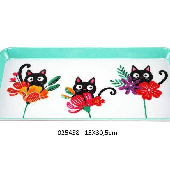 Faye - Wholesale Decorative Tray - 'Pansy' Tray 15 x 30.5 cm0