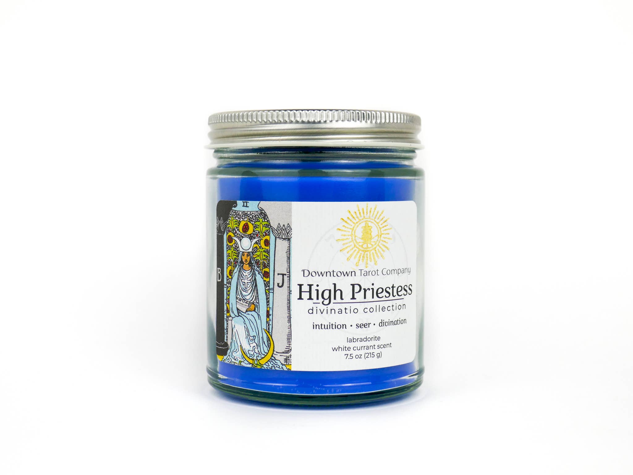 Downtown Tarot Company - Wholesale Jar/Filled Candle - Tarot Candle - The High Priestess1