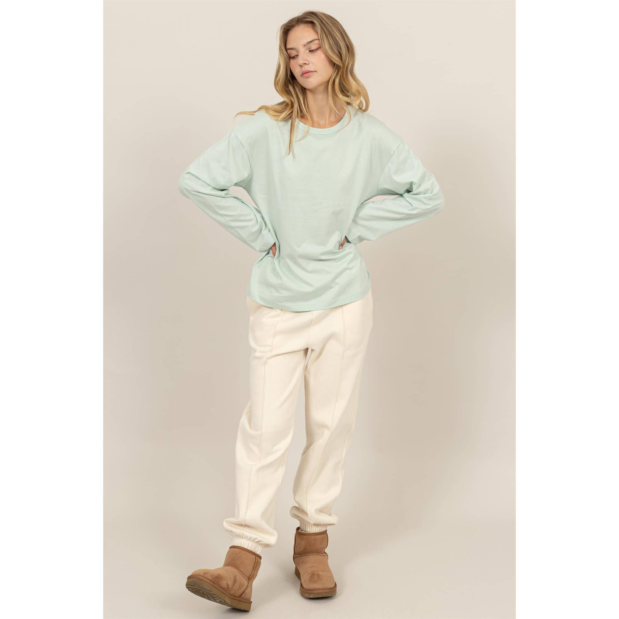 HYFVE – wholesale T-shirt (utan tryck) – Dam – Långärmad T-shirt med rund hals11