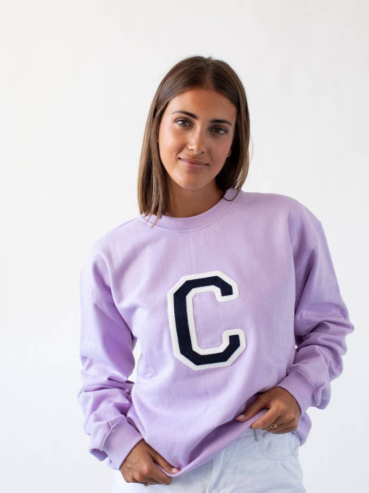 Mauve Sweatshirt | Inicial Grande for wholesale by Anitials