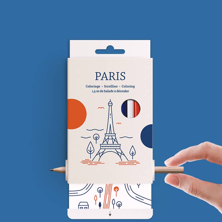 Scrollino - Wholesale Coloring & Activity Book - Kids & Baby - Touristic Gift Guide - Scrollino PARIS Coloring3
