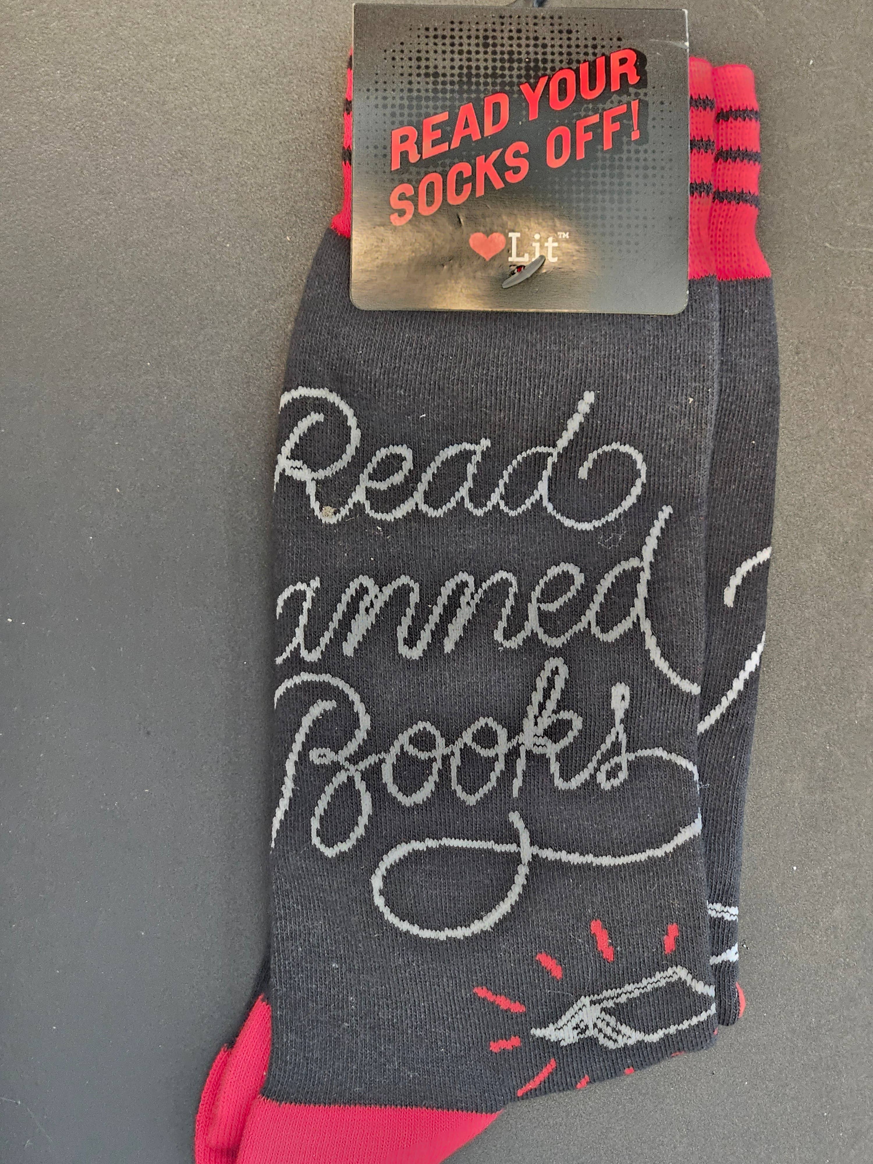 Gibbs Smith - Wholesale Socks - Unisex - Read Banned Books Socks Prepack (6)
1