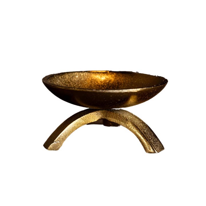 Luxe B Co - Wholesale Candle Holder - Brass Inspired Tripod Pillar Candle Holder5