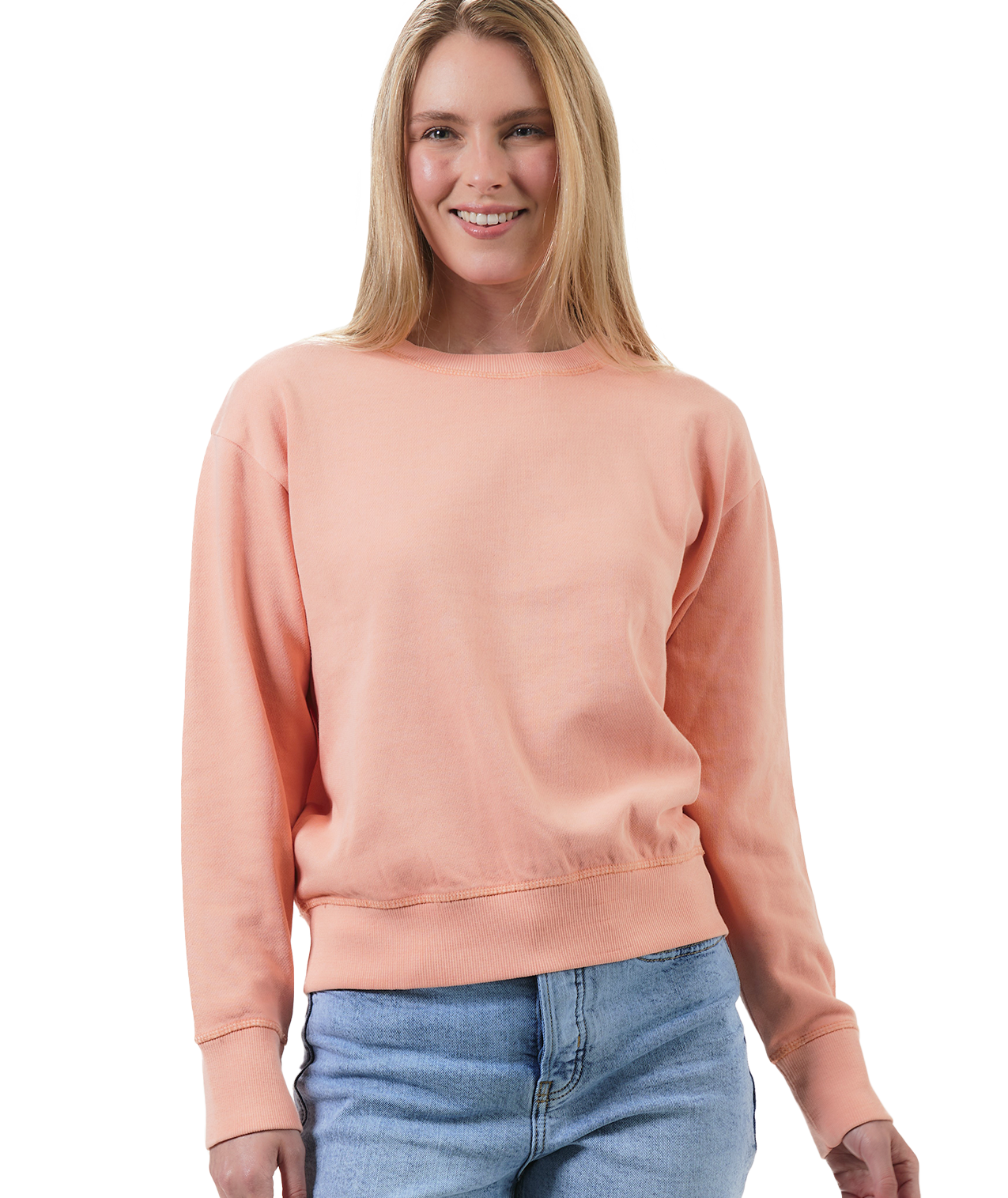 U.S. Apparel - Wholesale Sweatshirt - Women's - Ladies Garment Dyed Crew Fleece32