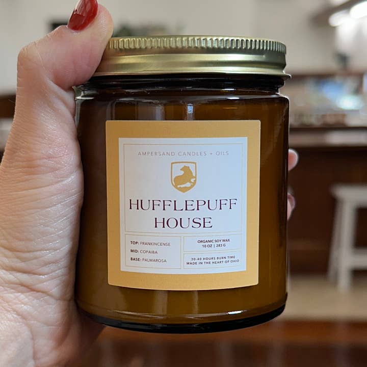 Ampersand Candles + Oils - Wholesale Jar/Filled Candle - Hufflepuff Candle - Harry Potter (Soy or Beeswax)0