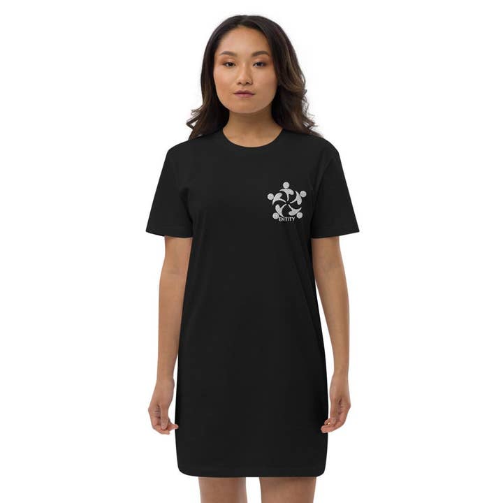 Robe t-shirt en coton biologique pour la vente par Entity