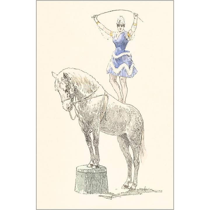 Found Image Press - Vente Affiche d'art - Impression d'art CI-183 Cavalier de cheval de cirque
