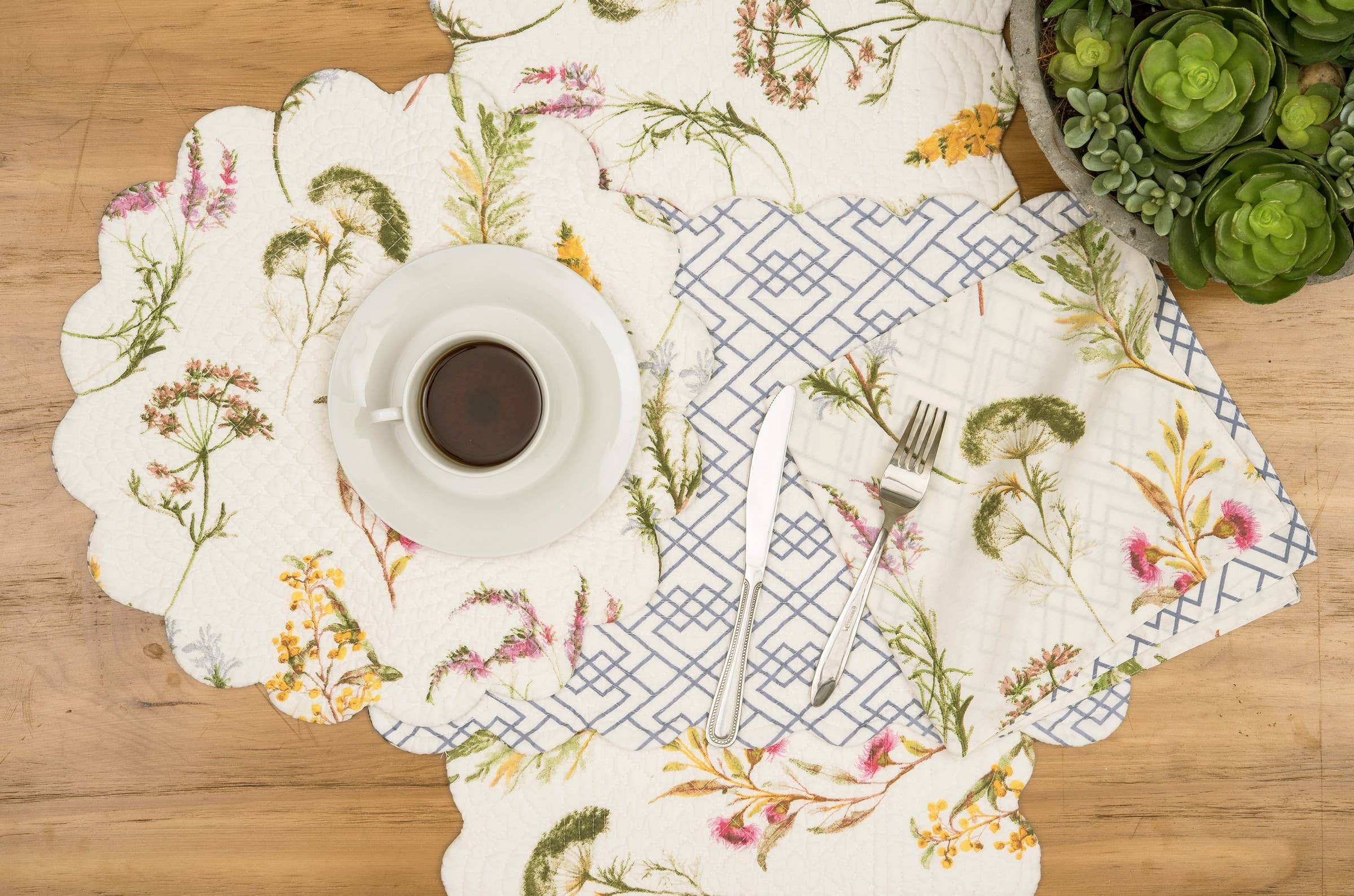 C&F Home - Wholesale Table Runner - Genevieve Floral Table Runner2