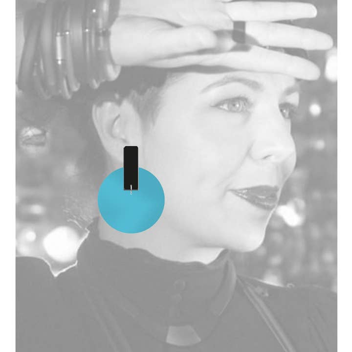 ALEX+SVET - Wholesale Dangle Earrings - ANITA LG "hoop" acrylic earrings LUSH GLOW line11