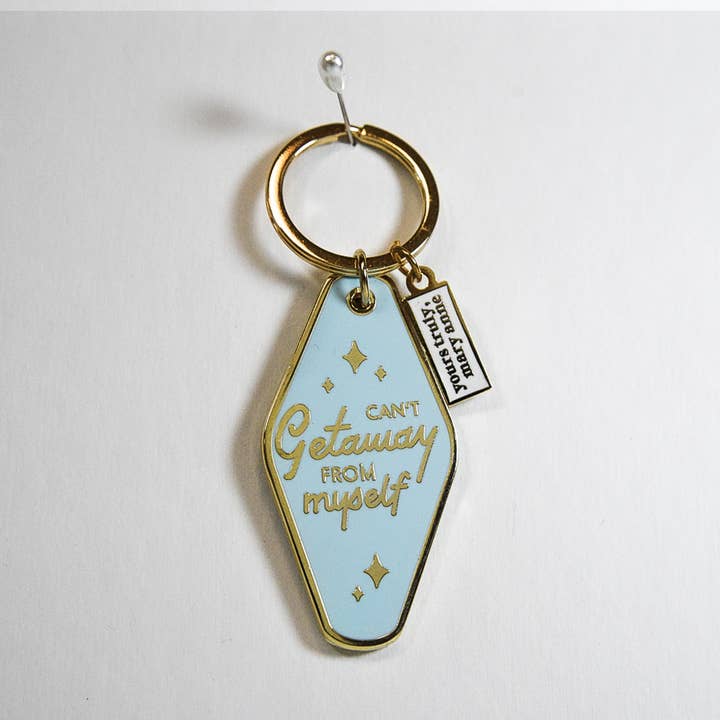 Find & Lose Yourself Retro Motel Keychain for wholesale by Yours Truly, Mary Anne