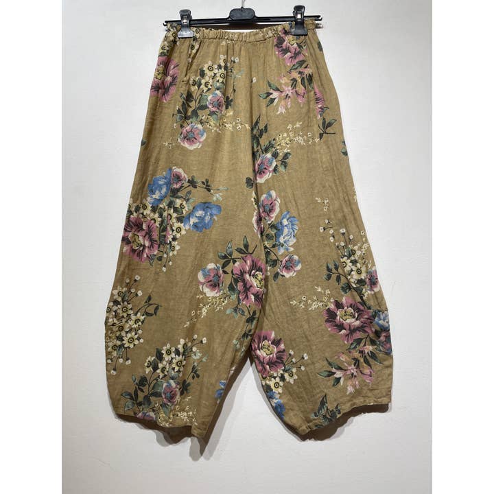 LINEN & COTTON HOUSE - Wholesale Broek - Dames - 75096 linnen broek met zakken en nieuwe print12