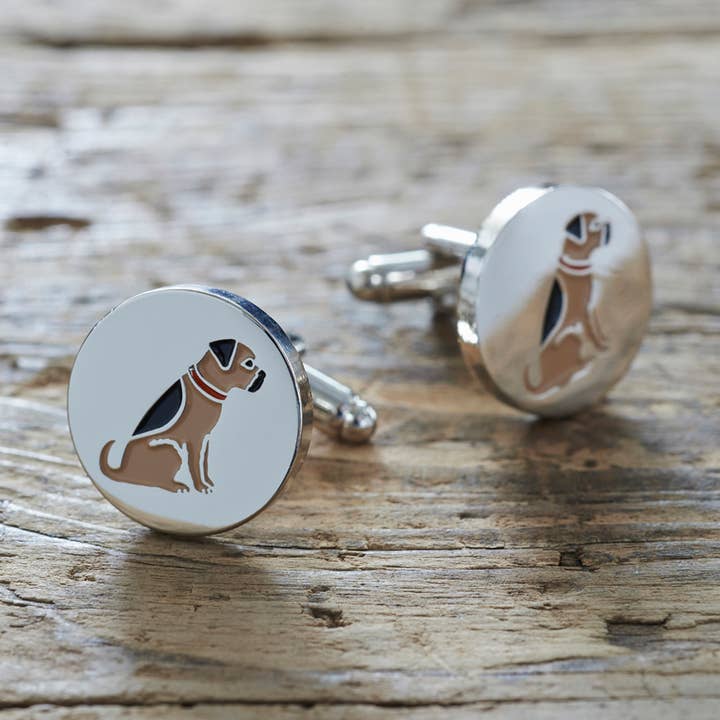 Manschettknappar - Border Terrier för wholesale av Sweet William Designs