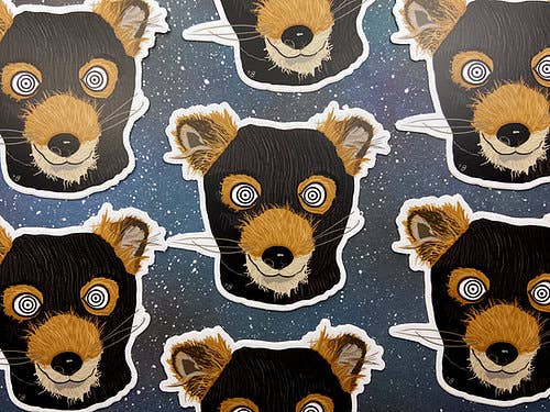 The Red Swan Shop - Wholesale Sticker - Vinyl Decal - Fantastic Mr. Fox - Bandit Mask0