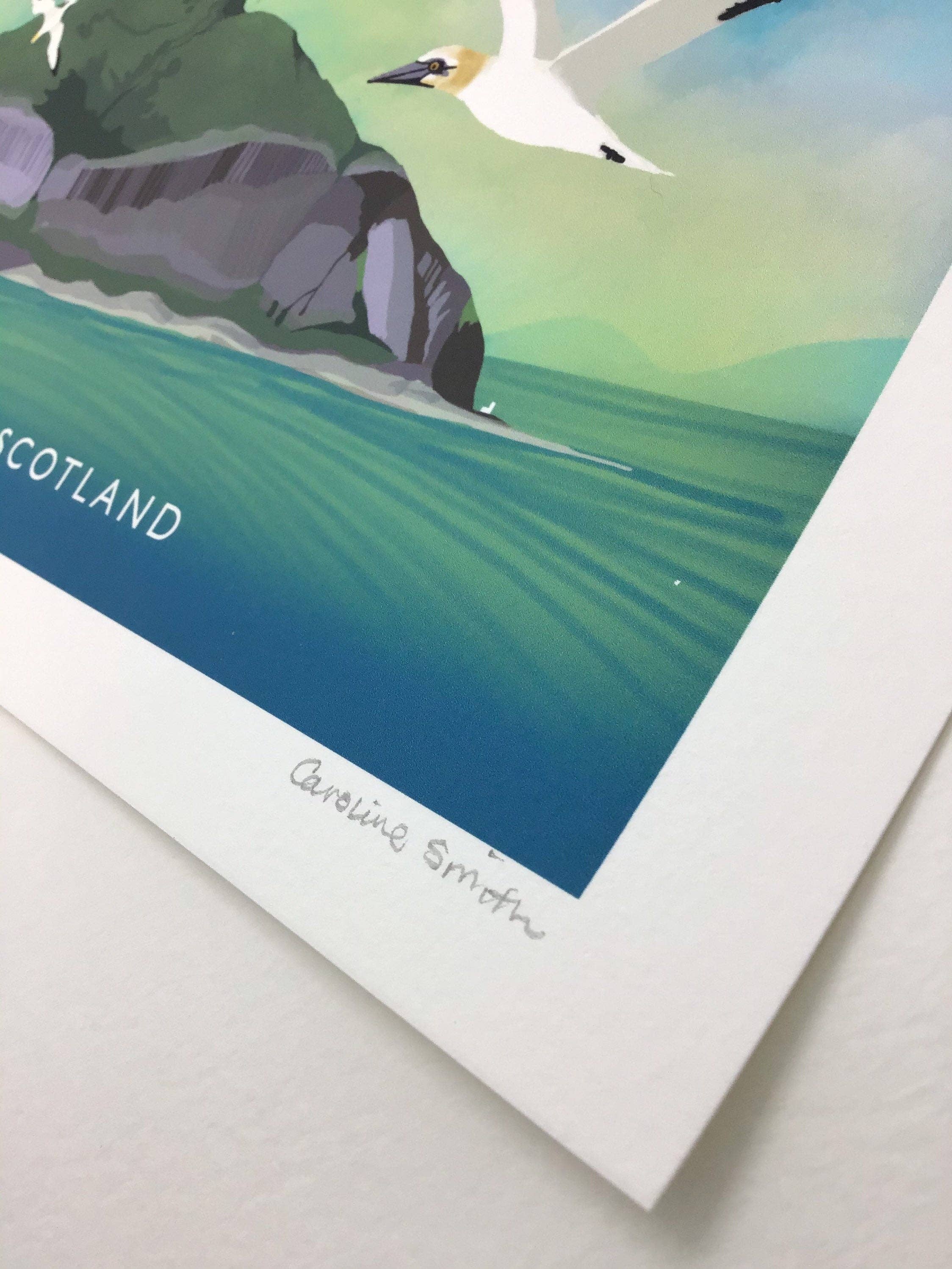 Galloway Arts - Wholesale Art Print - Ailsa Craig | Scottish Travel Poster | Ayrshire | Scottish Landscape | Wall Art | Quality Giclee Art Print signed by the Artist7