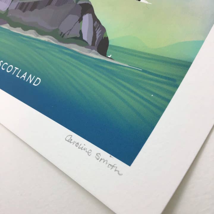 Galloway Arts - Wholesale Art Print - Ailsa Craig | Scottish Travel Poster | Ayrshire | Scottish Landscape | Wall Art | Quality Giclee Art Print signed by the Artist7