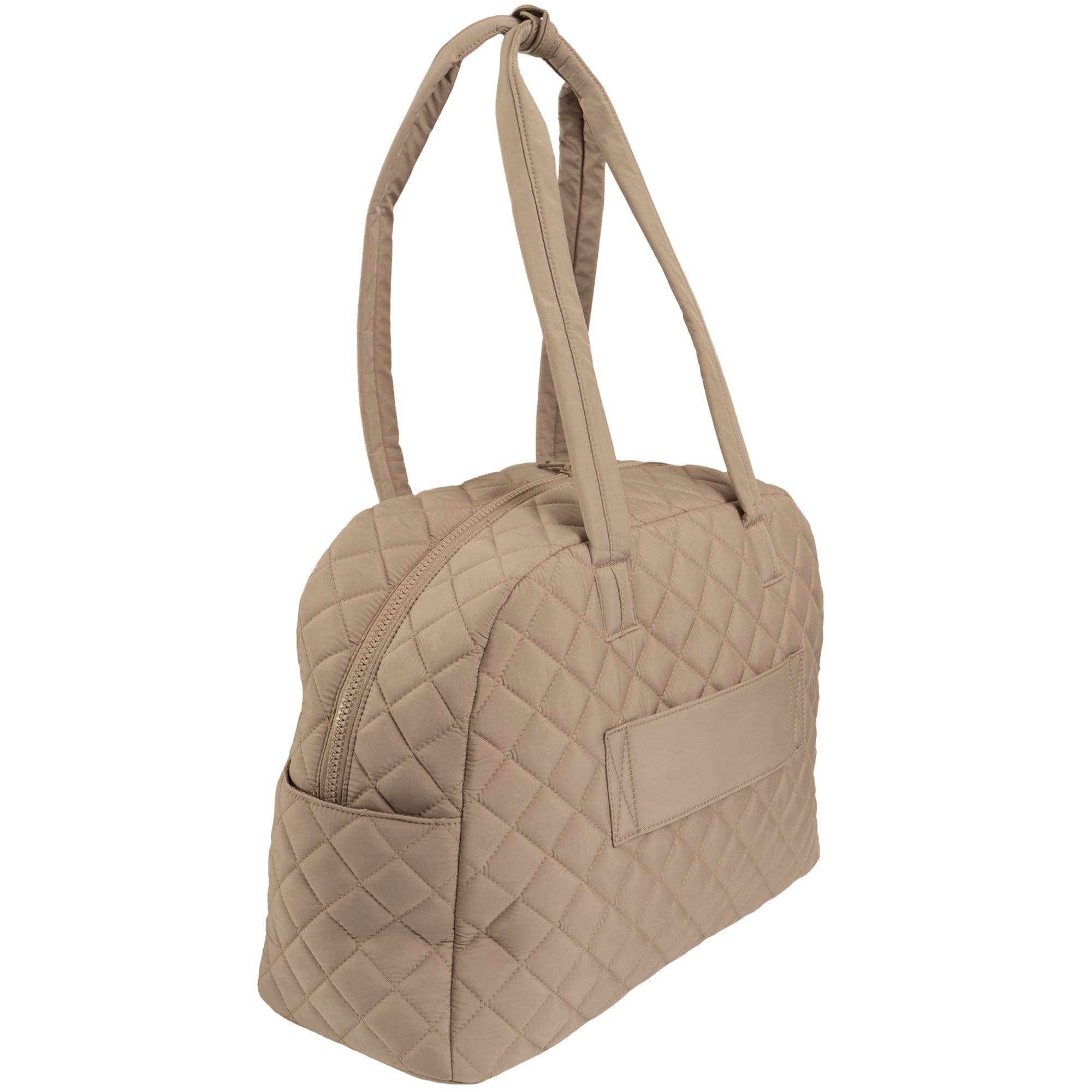 Magid - Wholesale Weekender Bag - Women's - Ellen Tracy 20 Inch Diamond Nylon Quilted Travel Duffel14