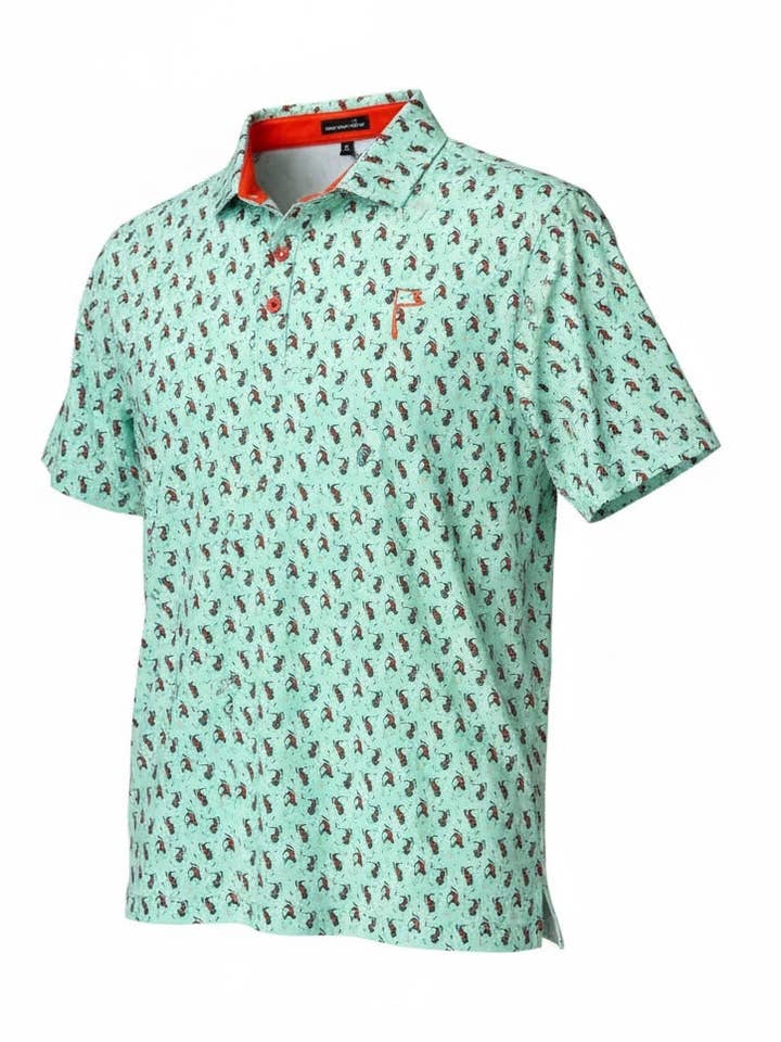 Honey Hole Outdoors - Wholesale Polo - Men's - Performance Polo - Crawfish Party0