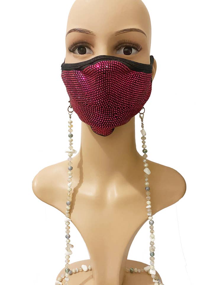 Crystal Beads  Mask Holder MN3147 for wholesale by Ole