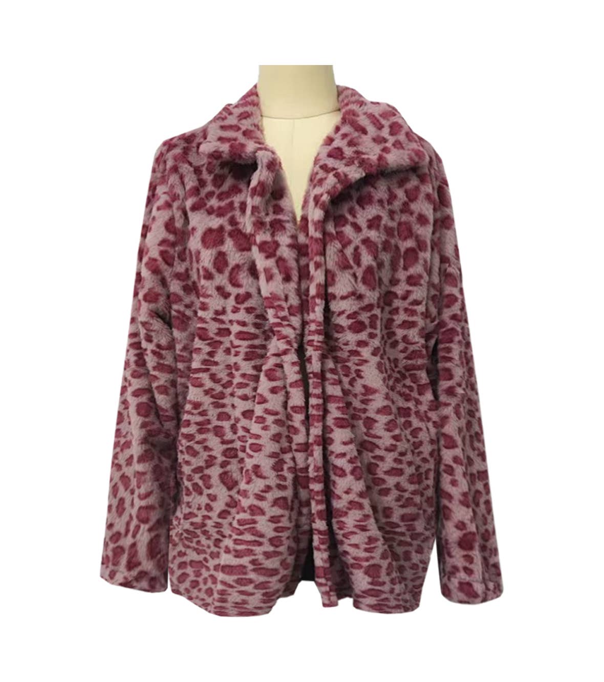 HIDDENBRAND - Wholesale Coat - Women's - Fluffy Vintage Wild Leopard Print Faux Fur Coat2