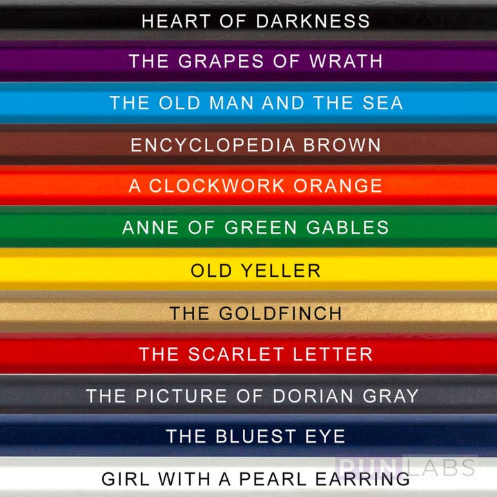 Pop Colors – wholesale Gag gift/novelty gift – Novel Hues Colored Pencils for Fans of Classic Literature1