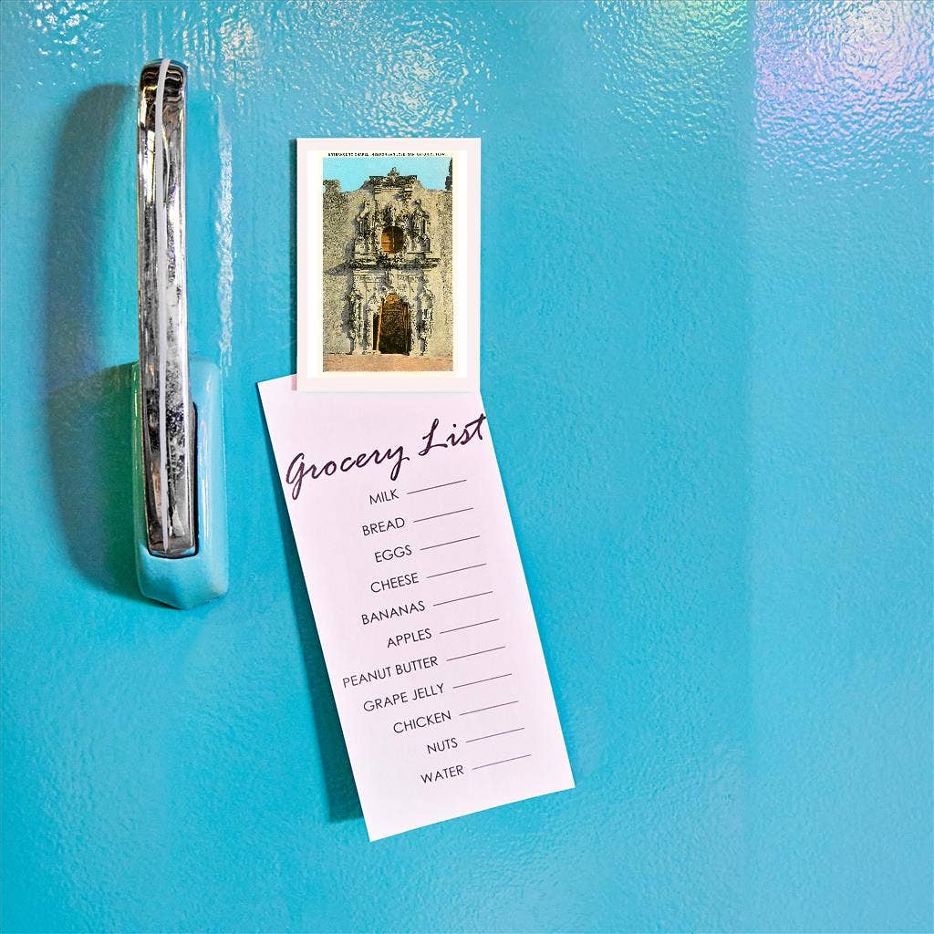 Found Image Press - Wholesale Magnet - Magnet TX-160 Chapel Entrance, Mission San Jose, San Antonio1