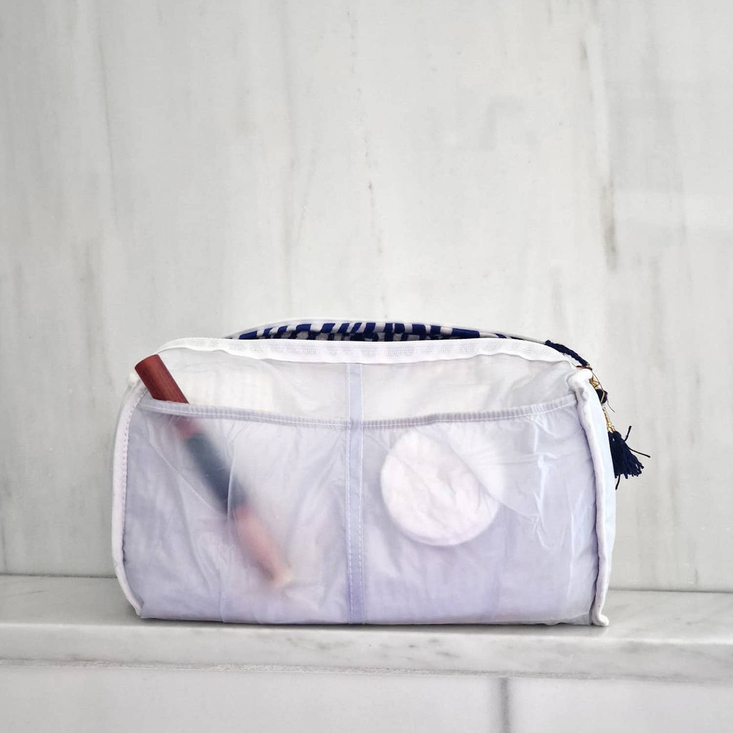 kikooni - Wholesale Makeup/Cosmetic Bag - handmade cosmetic bag "blue Zebra"5