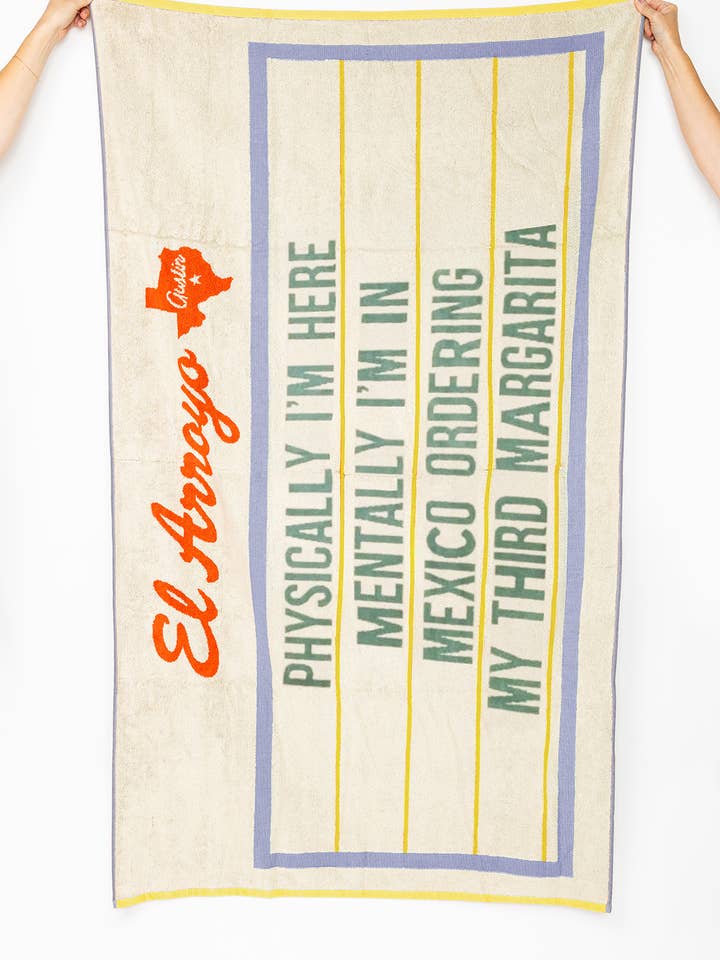 Beach Towel - 36" x 70" - Mentally in Mexico for wholesale by El Arroyo