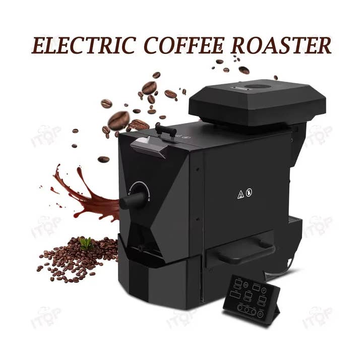 ITOP CBR Electric Coffee Bean Roaster Commercial Roaster Automatic Roasting Machine with 3 Baking Curve Grain Dryer 110V 220V for wholesale by Ivy Royal