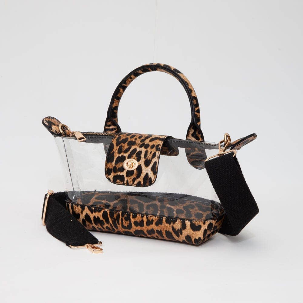 MiMi Wholesale - Vente Sacoche – femme - TG10701 Stella Mini Sac à Main/Bandoulière Transparent2